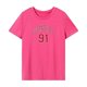 thumbnail image 1 of Camiseta de mujer Trajes de verano para mujer Camiseta básica femenina para viajar y desplazarse Rosa Rosa, 1 of 7