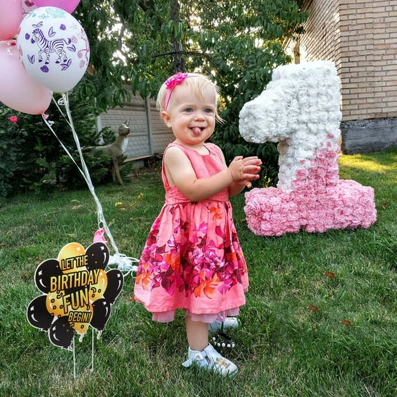 WHAMVOX Birthday Yard Sign Made of Durable Plastic in Black Color for Decorative Use Indoors or Outdoors 1pc