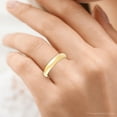 thumbnail image 2 of Pompeii Women's 14k Yellow Gold Stackable High Tapered Dome Polished Band Shiny Ring (,), 2 of 3