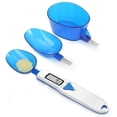 thumbnail image 1 of Cucharas medidoras electrónicas con 3 cucharas, báscula digital de 500 g/0,1 g con pantalla LCD para pesar suministros de cocina y otros artículos, 1 of 5