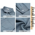 thumbnail image 6 of Fantaslook Denim Shirts for Women Button Down Blouses Long Sleeve Casual Tops Fall Outfits, 6 of 9
