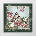 thumbnail image 1 of Phillips, Anita 20x20 White Modern Wood Framed Museum Art Print Titled - Winter Chickadees, 1 of 4