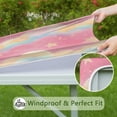 thumbnail image 6 of Colorful Cloud Star Pattern Square Fitted Tablecloth with Elastic Edge,Square Table Cover,Washable Elastic Table Cover for Home Kitchen Party Decor 34"x34", 6 of 6