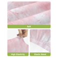 thumbnail image 4 of Pink Marble Bar Stool Covers Set of 6, Modern Abstract Art Elegant Stretch Washable Bar Chair Covers with Backs, Removable Pub Counter Height Chair Cover for Kitchen Dining Room Cafe, 4 of 7