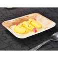 thumbnail image 4 of Sushi n' Dessert Plate|Bio Mart Areca Palm Leaf Plate|100% Natural Eco-friendly Re-usable Backyard Compostable Disposable Biodegradable|Produce Fruit, Chocolate, Vegetable Plate|Pack of 10, 25 or 100, 4 of 7