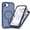 Blue, variant on Sanwo for iPhone 16e Magnetic Case, Matte Translucent Shockproof PC+TPU Protective Cover with Built-in Screen Protector,Purple