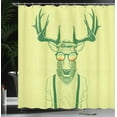 thumbnail image 3 of Ambesonne Shower Curtain, , 69"Wx75"L, Green Yellow, 3 of 4