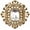 Clear CZ, variant on Vintage zircon brooch, gold-toned, Baroque style, rectangular, with crystal shells and pearls, Bohemian Victorian style, elegant wedding and Christmas decoration.