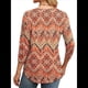 thumbnail image 4 of Blusas de Mujer con Mangas 3/4, Cuello Redondo, Túnicas Casuales, Camisas Plisadas Básicas, Corte Holgado, 2025 Color Naranja XXL, 4 of 5