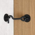 thumbnail image 2 of GFDYREE (2 Pack) 4" Privacy Hook and Eye Latch Easy Lock for Barn Door, Black, 2 of 5