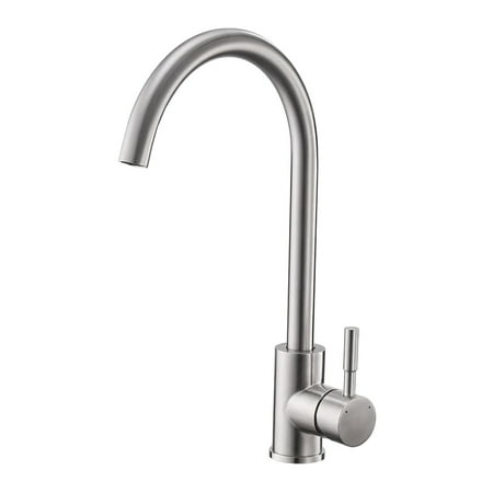 

Stainless Steel Kitchen Sink Tap Monobloc 360 degree Swivel Spout Single Lever Kitchen Mixer Taps