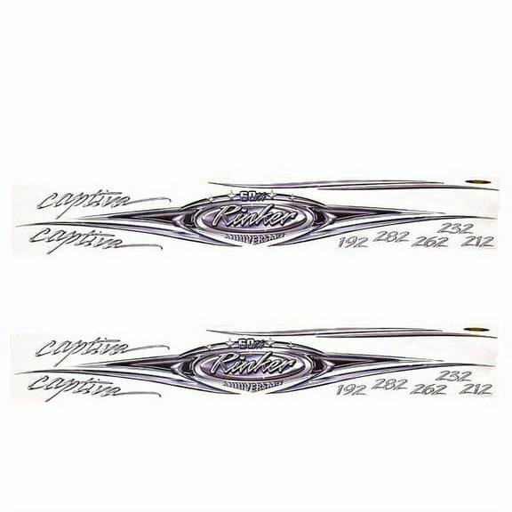 Rinker Captiva 192/282/262/232/212 Boat Vinyl Decal | 131 x 17 1/2 Inch (Pair)