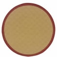 thumbnail image 1 of homeroots Décoration Intérieure 389495 Tapis Rond Beige et Rouge Uni Intérieur Extérieur 8 Pieds, 1 of 1