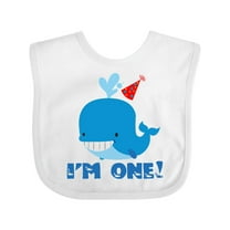 Inktastic Whale 1st Birthday Boys or Girls Baby Bib