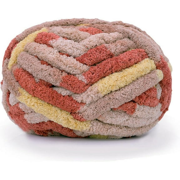 1Pcs Chunky Knit Chenille Yarn for Hand Knitting Blankets, Super Soft Big Jumbo Blanket Yarn
