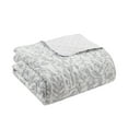 thumbnail image 5 of Indigo Ink Tufted Bohemian 2-Piece Grey/White Abstract Floral Reversible Quilt Set, Twin, 5 of 6