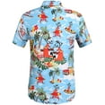 thumbnail image 2 of SSLR Mens Santa Claus Party Tropical Ugly Hawaiian Christmas Shirts, 2 of 8
