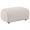 Ivory, variant on Burnett Chenille Upholstered Ottoman Burnt Orange