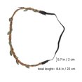 thumbnail image 2 of 10 unidades de diadema tejida, material para hacer coronas y tocados, color marrón, 2 of 7