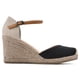 thumbnail image 3 of Sandalia de Cuña Espadrille Mamba de WHITE MOUNTAIN en Tela Negra, 3 of 7