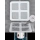 thumbnail image 3 of Recogedor Pelo para Bañera 30/40/50 Uds. Cuadrado Desechable Baño Blanco, 3 of 9