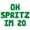 Green, variant on Letter Balloons - OH SPRITZ IM 20 16" Inch Alphabet Letters Foil Mylar Balloon 20th Birthday Party Banner (Gold)