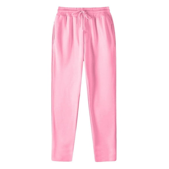 GDREDA Women's Sweatpants Fleece Lined Athletic Joggers Drawstring Elastic Waisted Running Workout Sports Sweatpant (Pink,S)