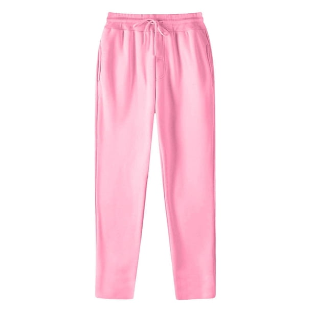 Pantalones deportivos anchos con forro polar para mujer: pantalones de yoga de cintura alta con bolsillos, cintura elástica fruncida para entrenamientos informales
