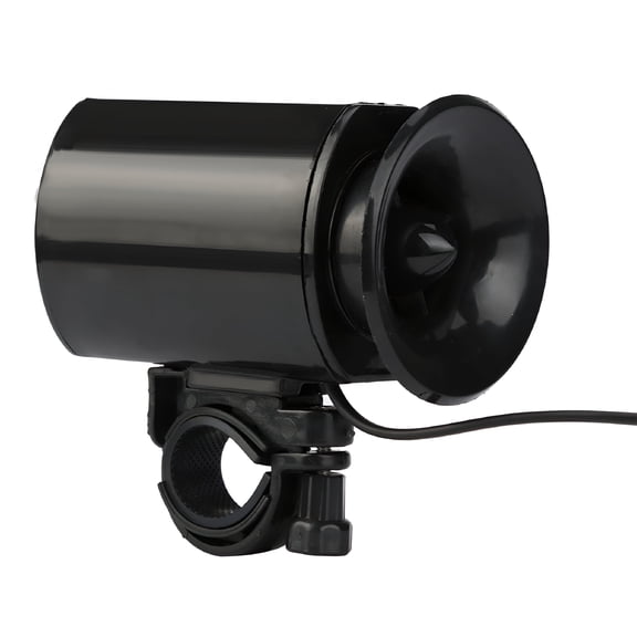 GJX Ultra loud Speaker Black Electronic Bicycle 6 Sounds Alarm Bell Bike Siren Horn Bell Alarm Speaker Horns for Bikes Electronic Adults Bike Horn Loud Handlebar Accessory