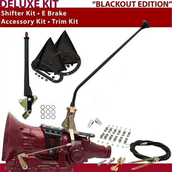 American Shifter FMX Shifter Kit 23 in. E Brake Cable Clamp Clevis Trim Kit for D08C9