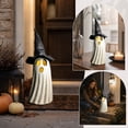 thumbnail image 6 of MMJ Ghost Decor Lighted Ghost Witch Hat Blow Mold Statue with LED Lights, Freestanding Decor for Porch Yard Halloween decorations, 6 of 7