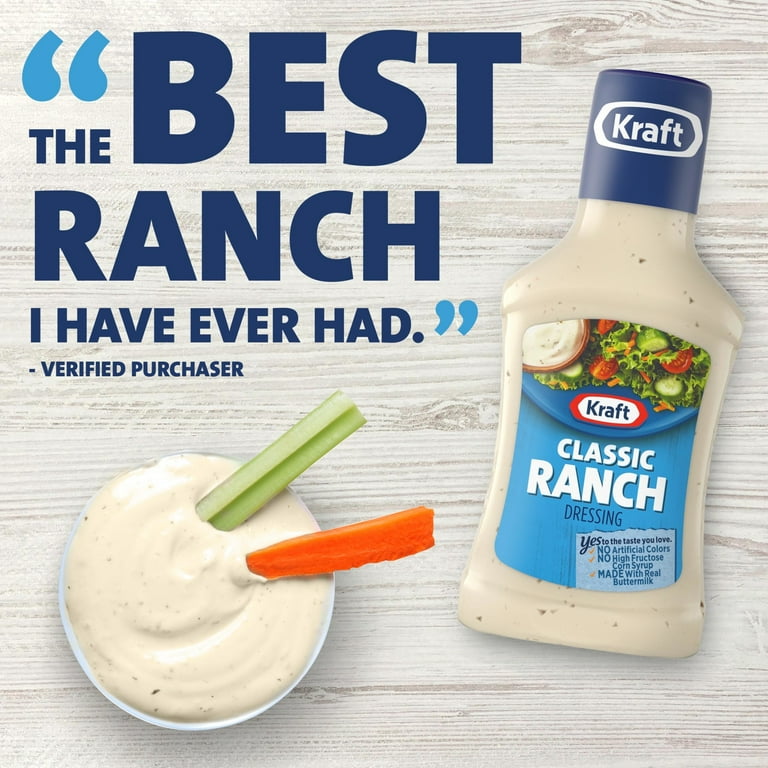ranch dressing walmart Kraft Classic Ranch Dressing, 8 fl oz Bottle