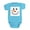 Turquoise, variant on CafePress - Snowman Face Body Suit - Cute Infant Bodysuit Baby Romper - Size Newborn - 24 Months