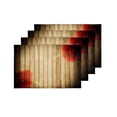 thumbnail image 4 of MKHERT Rose Flowers On Wood Grungy Background Placemats Table Mats for Dining Room Kitchen Table Decoration 12x18 inch,Set of 4, 4 of 4