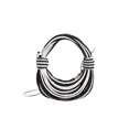 thumbnail image 5 of Bolsos de mano con nudo de moda para mujer, bolso de mano de marca de lujo, bolso de hombro tejido con hilo multicolor, bolso de mensajero para niñas, 5 of 5