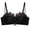 AB269 Black, variant on Satin Lace Bra For Women Half Cup Push Up Thin Straps Bras Thick Comfortable Seamless Bra