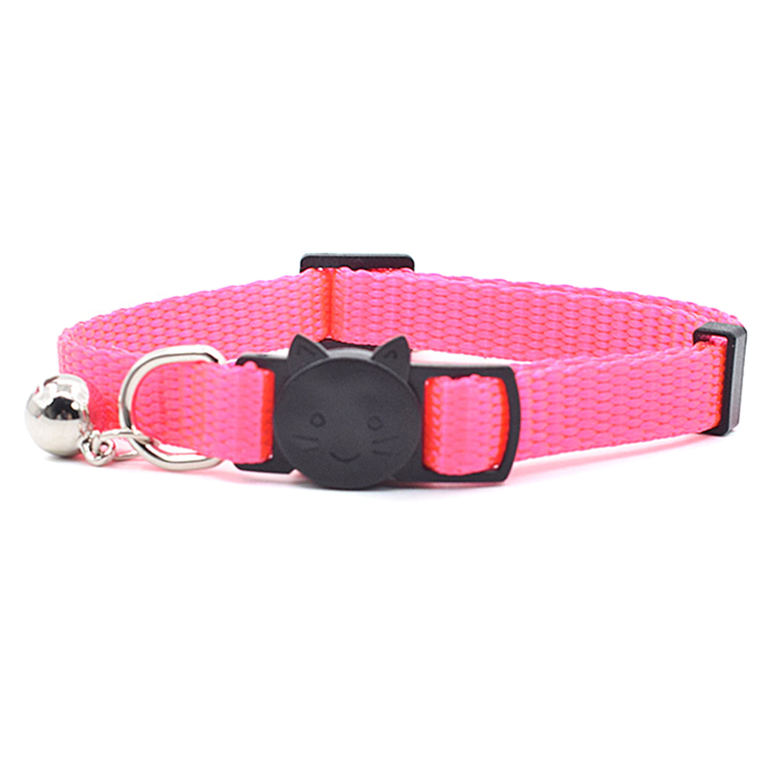Pink Cat kitten safety buckle Cat Collar,nylon Collar,Safety collar cat bell 