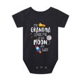 thumbnail image 2 of Baby Girls Cute Casual Romper With "My Grandma Loves Me To The Moon" Print For Summer Pregnancy Gift, 2 of 5