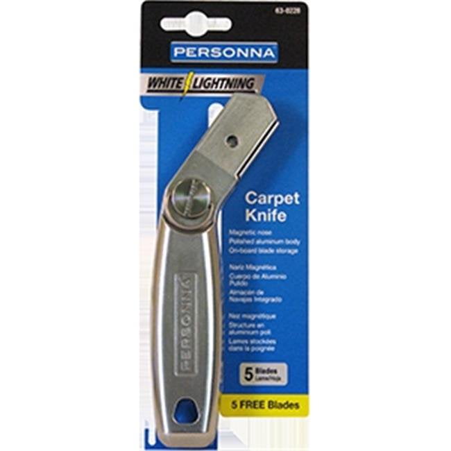 Personna 61-0228 Personna White Lightning Carpet Knife With 5 Blades ...