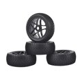 thumbnail image 4 of 4x Plastic Rubber Rc Car Tires Kit Wheel Rims Tyre For Kyosho For Hpi 1/7 Rc Car Spare Parts Diy - Rectangular Hub Hole, 4 of 4
