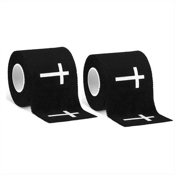 2pc Roll Christian Athletic Tape 2IN X 23FT Cotton Sport Wrist Ankle for Sports Tennis B ywm58