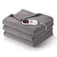 thumbnail image 1 of Electric Heated Blanket Full Size 72'' x 84'' with 6 Heating Levels 10H Timers, ETL certification Machine Washable- Gray, 1 of 9