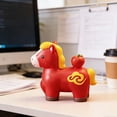 thumbnail image 4 of Figura de caballo, figura de Feng Shui chino, estatua de resina animal, decoración de escritorio D, 4 of 8