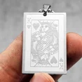 thumbnail image 6 of Poker King Spades Hearts K 14K Yellow Goldl Men Women Necklaces Pendants Chain Trendy Fashion Jewelry Creativity Gift, 6 of 7