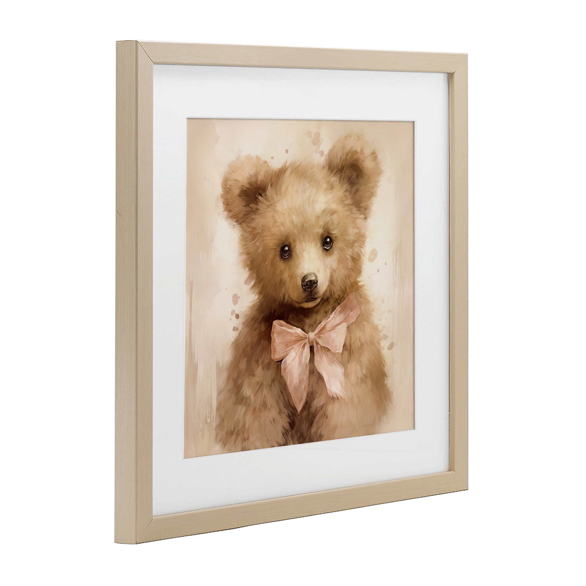 Stupell Industries Little Baby Bear Birch Framed Print Under Glass, design by Tina LeCour