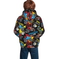 thumbnail image 2 of KLL Unisex Kids Boys Girls Hooded Pocket Pullover Hoodies-Monster Car, 2 of 6