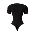 thumbnail image 4 of Womens Square Neck T Shirts Long Sleeve Short Sleeve Tops Fitted Tees, 4 of 6