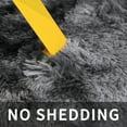 thumbnail image 3 of Solid Color Fluffy Rugs, Non-slip Soft Shaggy Floor Carpet Mats & Rugs for Room Decor, Washable Non-slip Area Rug, Modern-style Decorative Carpets for Home Livingroom Bedroom, Tie-dye Dark Gray, 3 of 9