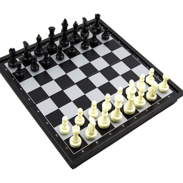  Crazy Games - Chess Board Game I Classic Cardboard Folding Sets  with Plastic Chess Pieces I for Adults & Kids I Best for Travel Games and  Family Night : Toys 