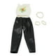 thumbnail image 2 of 5pcs Precioso Top sin Mangas + Pantalones Largos Negros + Collar y Brazaletes para 18 Pulgadas Doll Sunnimix Traje de ropa de muñeca, 2 of 8